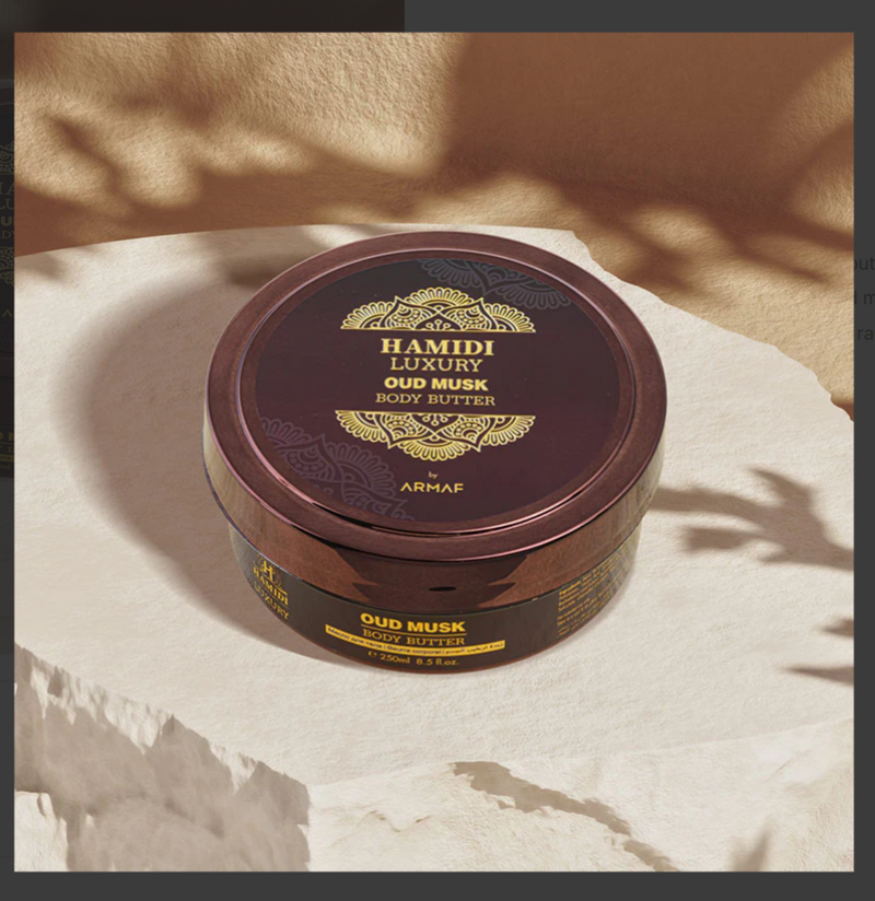 Hamidi Armaf luxury oud musk body butter 250ml